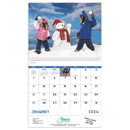 Custom Monkey Mischief - Spiral Calendar - Month page