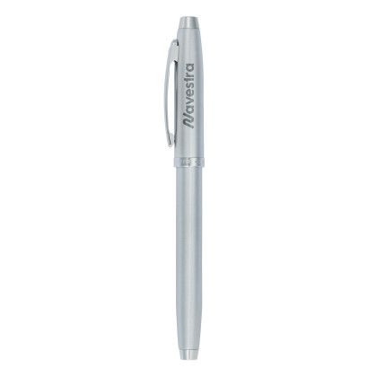 Custom Sheaffer 100 Brushed Chrome Roller Ball Pen