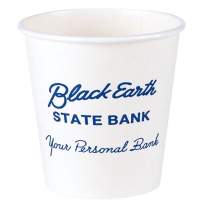 Custom 8 oz White Disposable Paper Cup