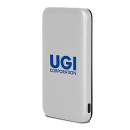 Custom Slim MagCharge Power Bank 5000 mAh - Silver