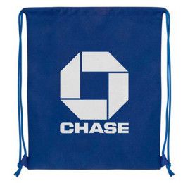 Custom Reversible Frosted Drawstring Backpack - Blue
