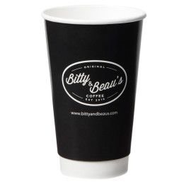 Custom 12 oz Double Wall Disposable Paper Cup