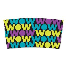 Custom Corrugated Cup Sleeve - Full Color-White