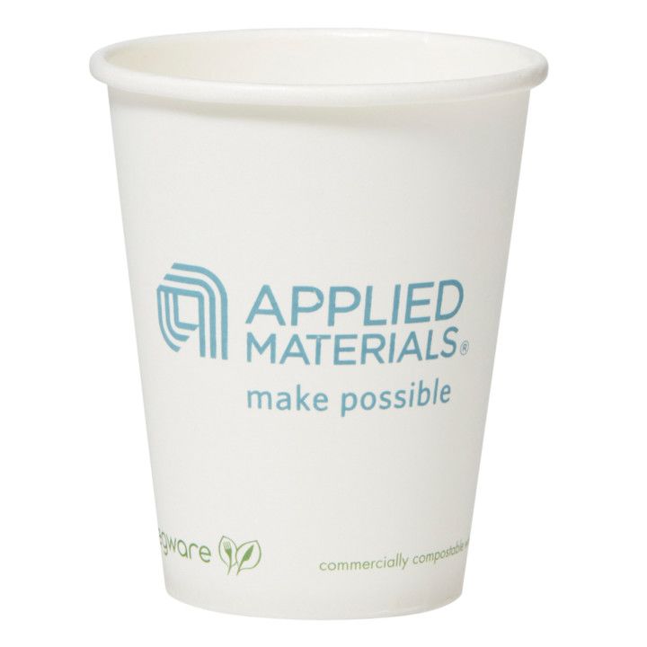 Custom 8 Oz Compostable Paper Cup
