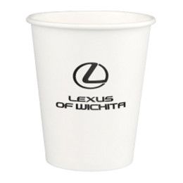 Custom 10 oz Squat White Disposable Paper Cup