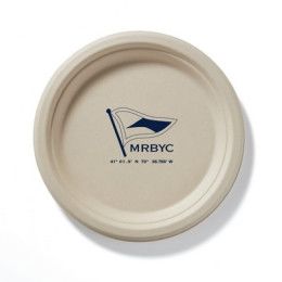 Custom 10"D Compostable Kraft Paper Plates
