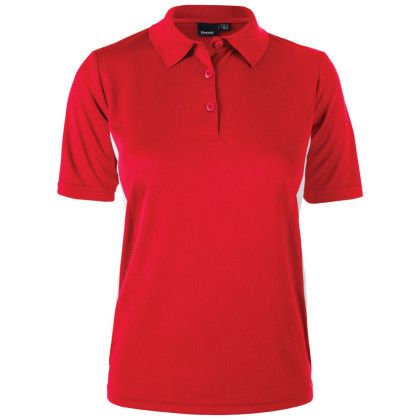 Custom Women's Reebok Athletic Polo - Red/White