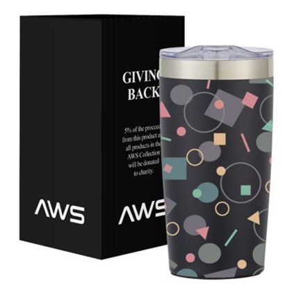 Custom 20 Oz. AWS Full Color Two-Tone Himalayan Tumbler - Black