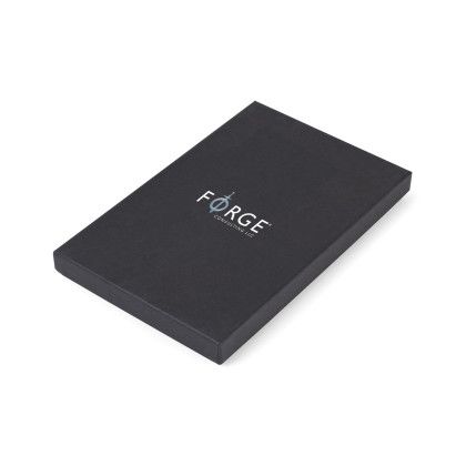 Custom Moleskine Large Notebook Gift Set - Black  - Top of Box