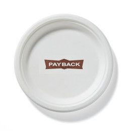 Custom 10"D Compostable White Paper Plates
