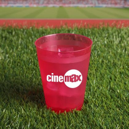 Custom 16 oz. Frost Flex Stadium Cup - In Use Outdoors