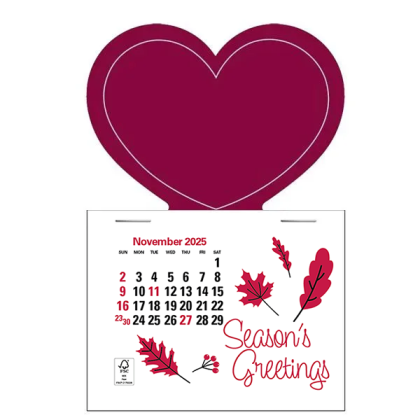 Press-N-Stick Calendar Promotional - Heart