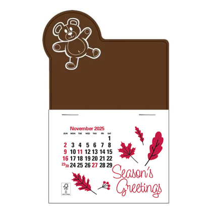 Press-N-Stick Customized Calendar - Teddy Bear
