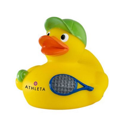 Custom Tennis Rubber Duck
