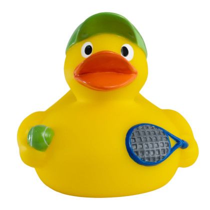 Custom Tennis Rubber Duck - Front
