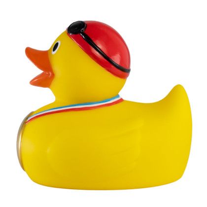 Custom Gold Medal Rubber Duck - Side Custom Gold Medal Rubber Duck - Side