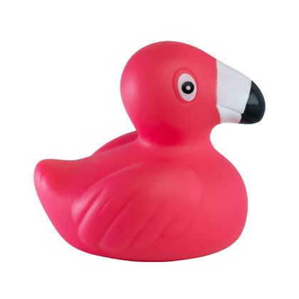 Custom Mini Flamingo Rubber Duck - Side Custom Mini Flamingo Rubber Duck - Side