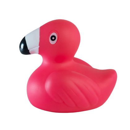 Custom Mini Flamingo Rubber Duck - Side Custom Mini Flamingo Rubber Duck - Side