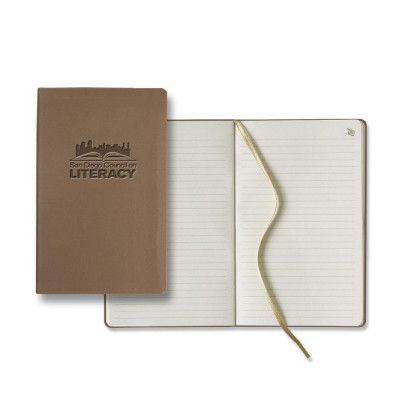 Custom Appeel Slim Medio Lined Apple Page Journal - Applewood