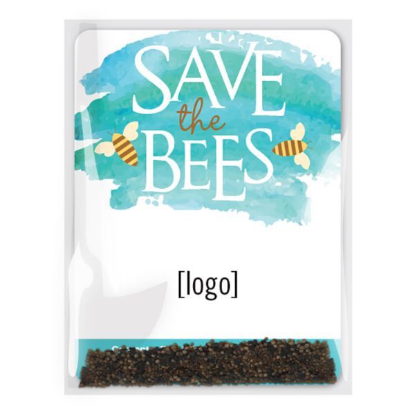 Custom Save The Bees Pollinator friendly Seed Packet