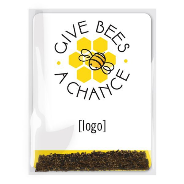 Custom Save The Bees Pollinator friendly Seed Packet