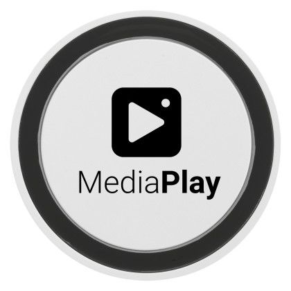 Custom Wireless Phone Charging Pad 2.0 - 15W - White/Black