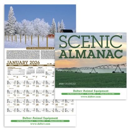 Customized Scenic Almanac Wall Calendar