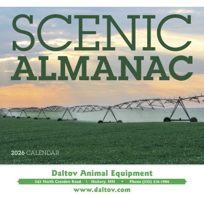 Customized Scenic Almanac Wall Calendar - Cover