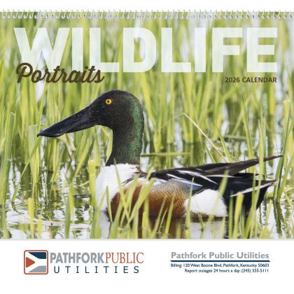 Custom Wildlife Portraits Spiral Calendar - Cover