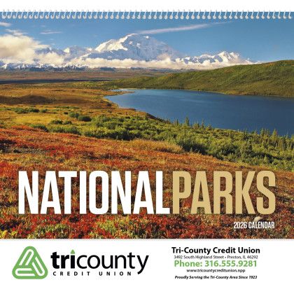 Imprinted Premium Calendar-National Parks Cover