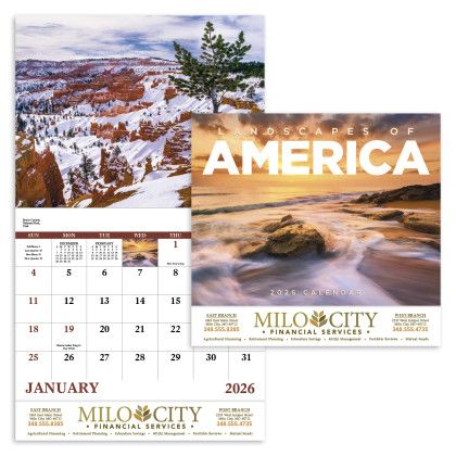 Economy Appointment Calendar - Landscapes of America