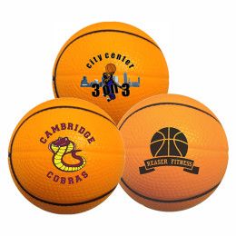 Custom Foam Stress Reliever Basketball - Added Fee for Multiple Imprint Colors