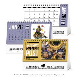 Desk Tent Calendar - The Saturday Evening Post Desk