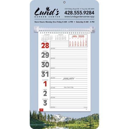Memo Board Desk Calendar Mountain