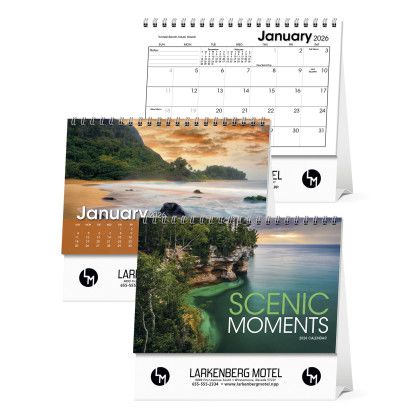 Custom Desk Tent Calendar - Scenic Moments
