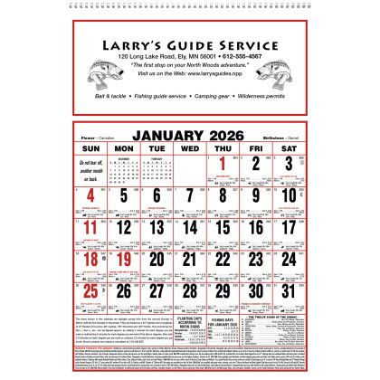 Large Almanac Calendar Imprinted With Logo 