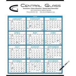 Custom Printed Span-A-Year Laminated Calendar