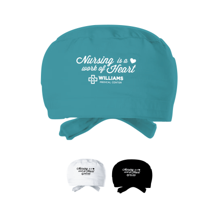 Nursing Is A Work Of Heart Custom Scrub Cap