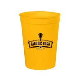 Custom 12 Oz. Big Game Stadium Cup - Yellow