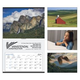 Large Hanger Calendar with Stock Photo - FREE SET-UP
