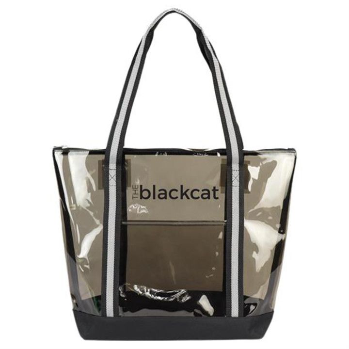 Custom Clear Tote with Zipper