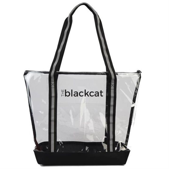 Custom Clear Tote with Zipper