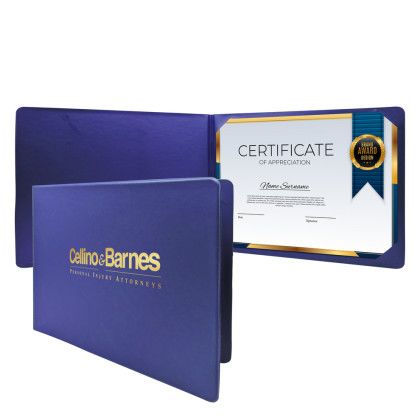 Custom Diploma Holder Economy Landscape - Royal Blue Custom Diploma Holder Economy Landscape - Royal Blue