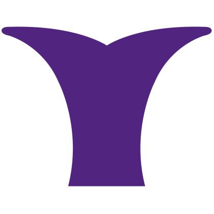 Custom Whale Tail Foam Hand - Purple 2597 Custom Whale Tail Foam Hand - Purple 2597