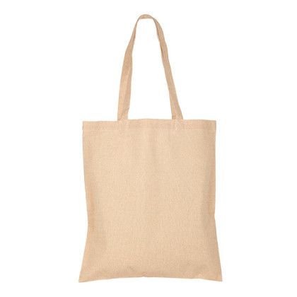 Custom Recycled Convention Tote Bag - Natural