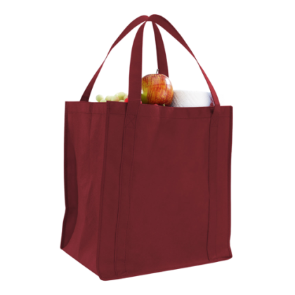 Custom Grocery Bag - Burgundy