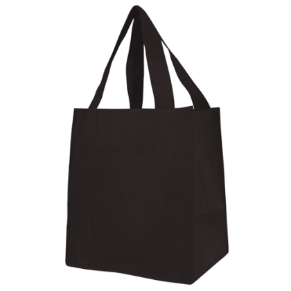 Custom Jumbo Heavy Duty Grocery Bag - Black