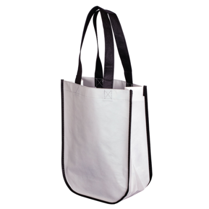 Custom Laminated Gift Tote - Gray