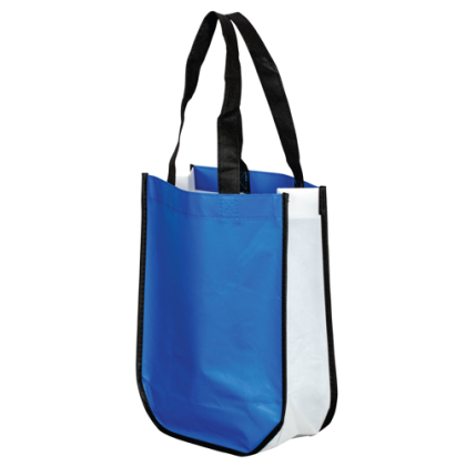 Custom Laminated Gift Tote - Royal Blue