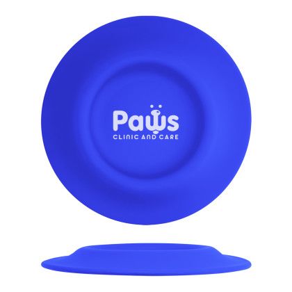 Custom 2-In-1 Flying Disc Pet Bowl - Blue
